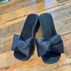 Kate Spade New York Bikini Platform Wedge Sandal Navy Blue